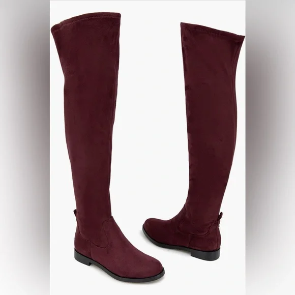 Reaction Kenneth Cole Burgundy Over-the-Knee Boots - Picture 7 of 9